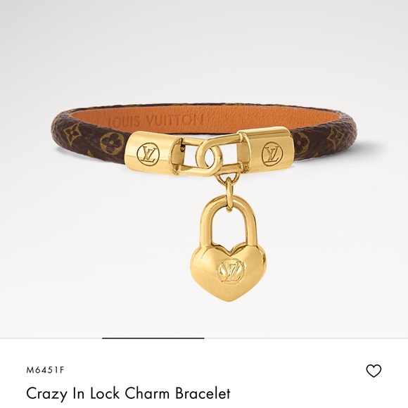 Louis Vuitton Crazy In Lock Charm Bracelet - Picture 1 of 8